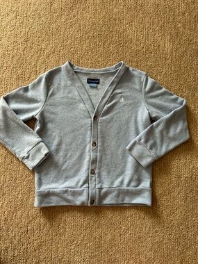 Andy & Evan Light Blue V-Neck Button Cardigan Sweater Size 7 Kids